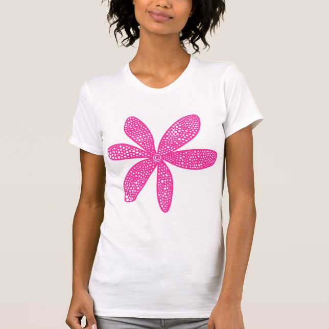 Pretty Flower - Hot Pink T-Shirt (Front)