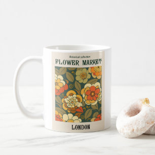 Pretty Flower Market Design Coffee Mug
