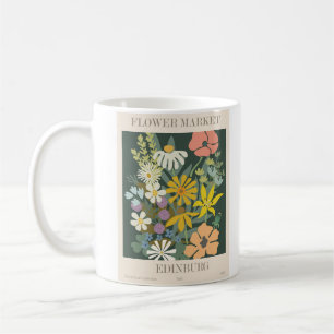 Pretty Flower Market Design Coffee Mug