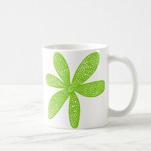 Pretty Flower - Martian Green Coffee Mug
