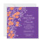 Pretty Flower Modern Purple & Orange Bridal Shower