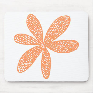 Pretty Flower - Peach Mouse Pad