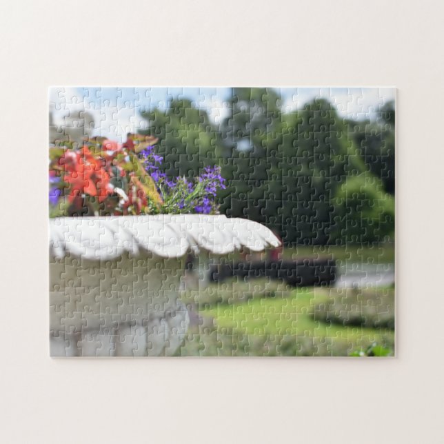Pretty Flower Planter Kew Gardens London UK Jigsaw Puzzle (Horizontal)