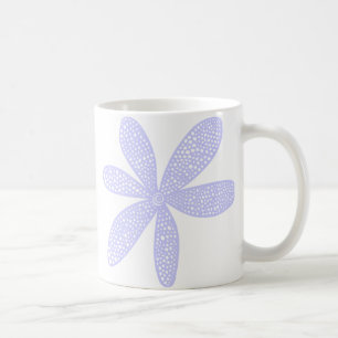 Pretty Flower - Powder Blue Coffee Mug