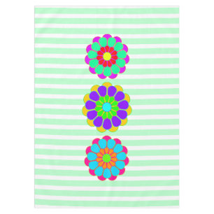 Pretty Flower Power Bloom I II III + your backgr. Tablecloth