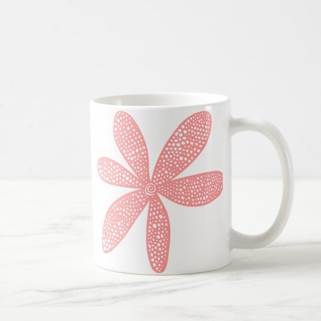 Pretty Flower - Soft Pink Coffee Mug (Right)
