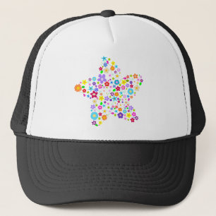 Pretty Flower Star Trucker Hat