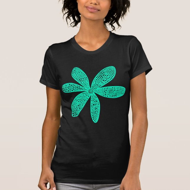 Pretty Flower - Turquoise T-Shirt (Front)