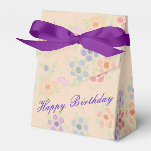 Pretty Flowered Favour Box