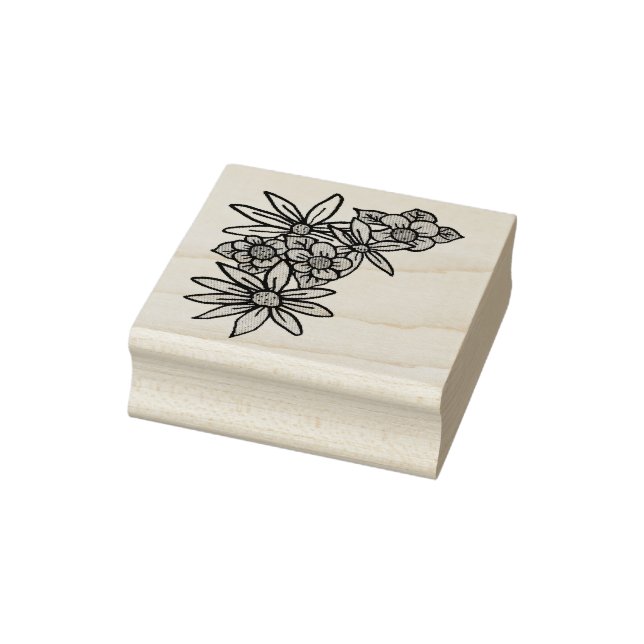 Pretty flowers and daisies Floral Stamp (Stamp)