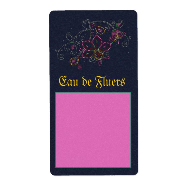 Pretty Flowers Apothecary Label (Front)