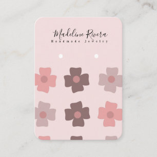 Pretty Flowers Artisan Earring Display Cards
