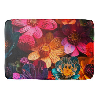 Pretty Flowers Bath Mat