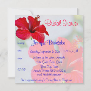 Pretty Flowers Bridal Shower Invitation