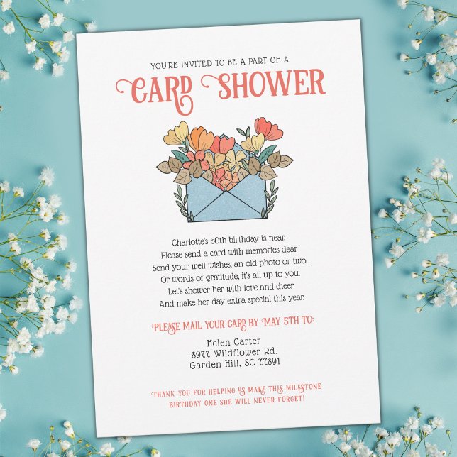 Pretty Flowers Card Shower by Mail Birthday (Creator Uploaded)
