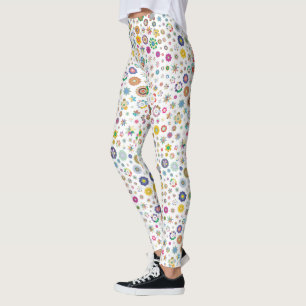 Pretty flowers - colorful leggings