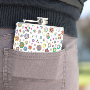 Pretty flowers - colourful Flask