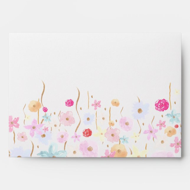 Pretty Flowers Envelope (Front)