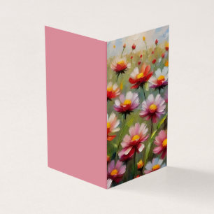Pretty Flowers Folded Card