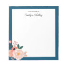 Pretty Flowers From the Desk of Personalised