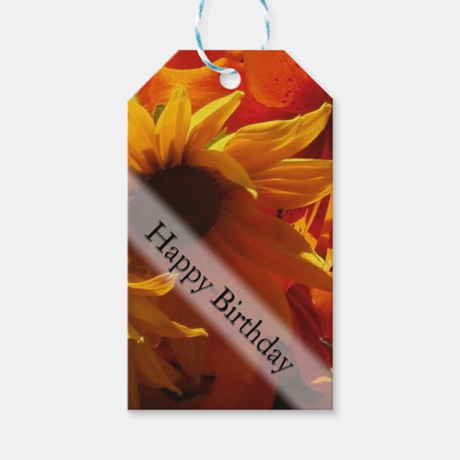 Pretty Flowers Gift Tags (Front)