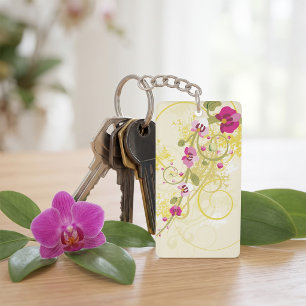 Pretty Flowers Key Ring