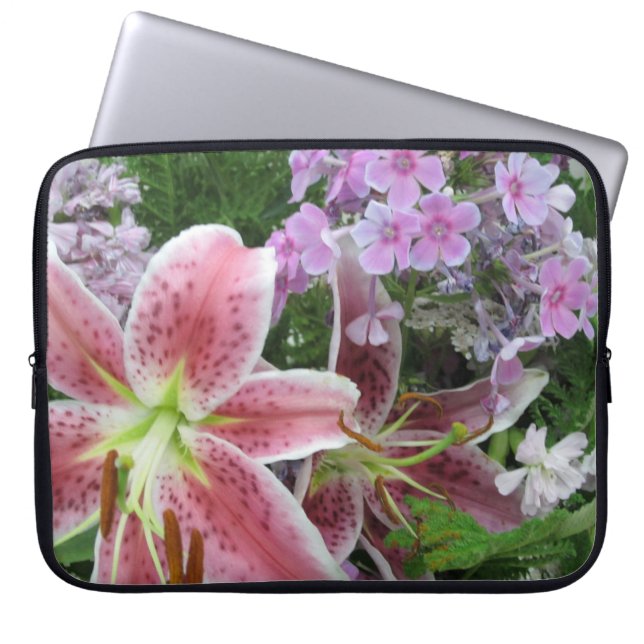 Pretty Flowers Laptop Sleeve (Front)