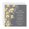 Pretty Flowers Modern Grey & Yellow Bridal Shower