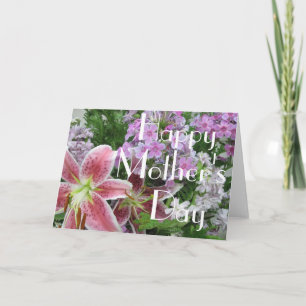 Pretty Flowers Mother's Day Customisable Card 