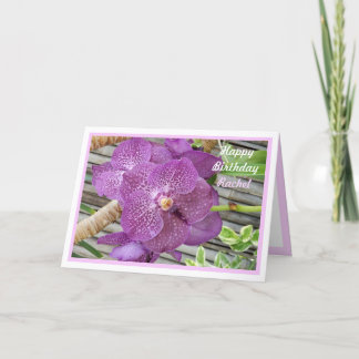 Pretty Flowers Personalised Happy Birthday Card