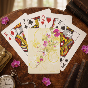 Pretty Flowers Playing Cards