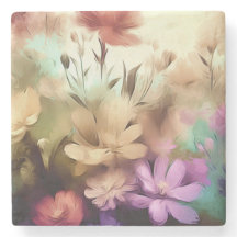 Pretty Flowers Stone Coaster