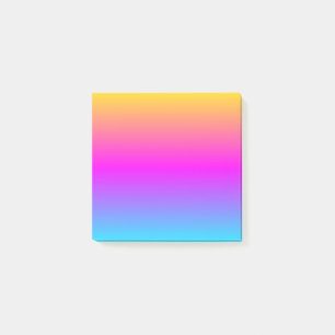 Pretty Flowing Colours Yellow Gold Pink Blue Aqua  Post-it Notes