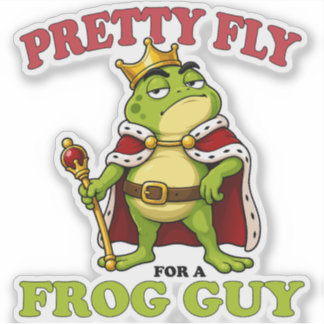 Pretty Fly For A Frog Guy Frog King Mascot