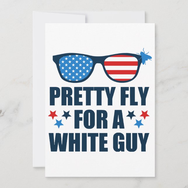 Pretty Fly For A White Guy Invitation (Front)