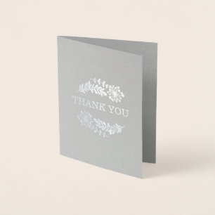 Pretty Foil Floral Custom Greeting Card