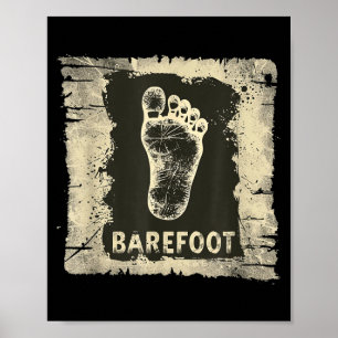 Pretty Footprint Outfit for Summer Barefoot Lovers Poster