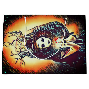Pretty Forest Witch Gothic Customisable Large Gift Bag