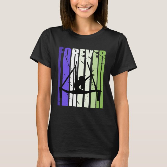 Pretty Forever Air Yoga Fan Loves Aerialist Inspir T-Shirt (Front)