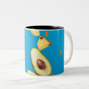 Pretty Fruits Two-Tone Coffee Mug