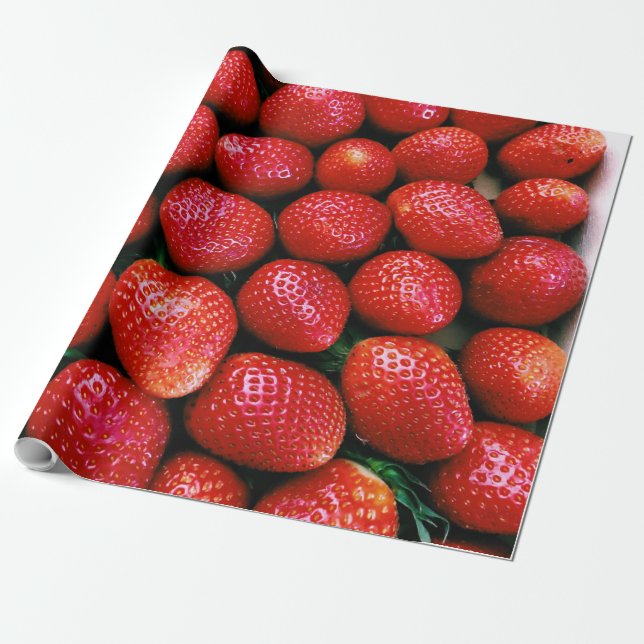 Pretty Fruits Wrapping Paper (Unrolled)