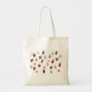 Pretty Fun Colourful Watercolor Fruit Tote