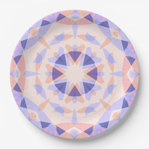 Pretty Fun Girl’s Pink Purple Birthday Magic Star Paper Plate