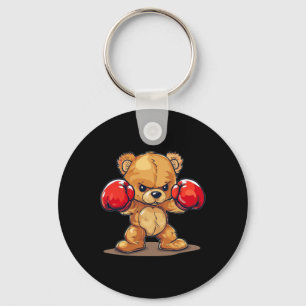 Pretty Funny Bear Costume For Boxing Lovers Key Ring