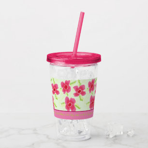 Pretty Fushia wedding guest Acrylic Tumbler