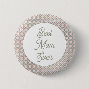 Pretty Geometric Pattern 6 Cm Round Badge