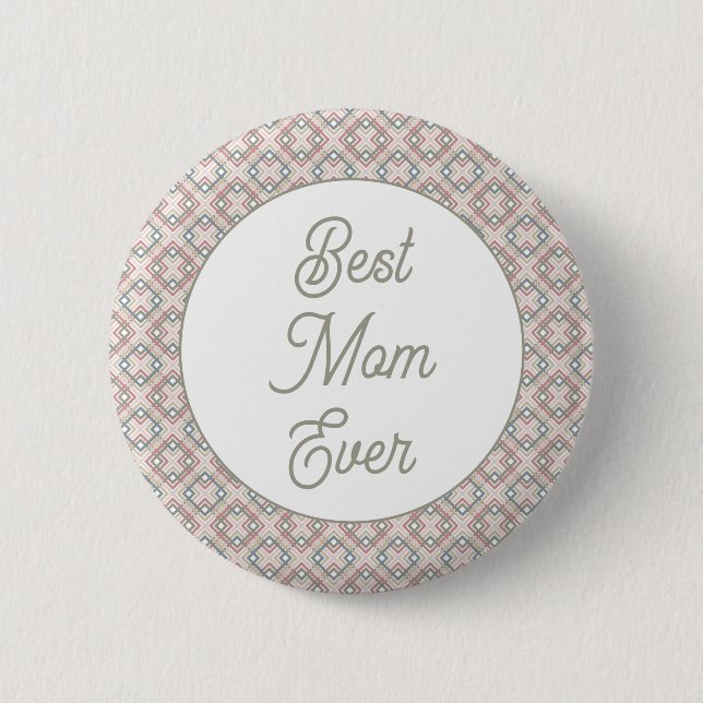 Pretty Geometric Pattern  6 Cm Round Badge (Front)