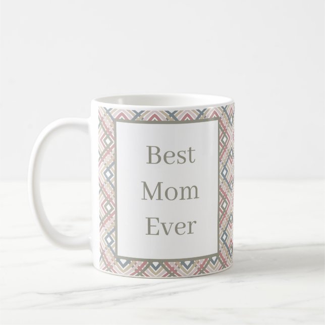 Pretty Geometric Pattern  Coffee Mug (Left)