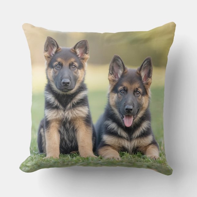 Pretty German Shepherd Personalised Cushion (Front)