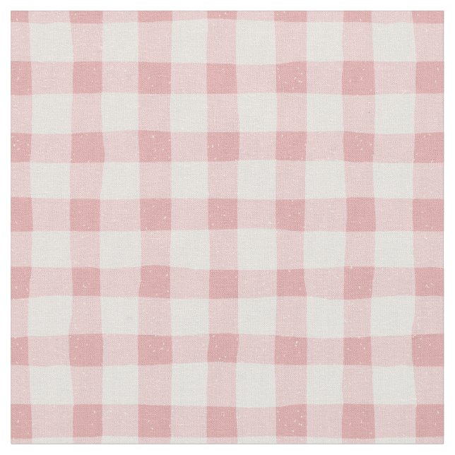 Pretty gingham pattern for Hand made scrapbooks Fabric (Close Up)